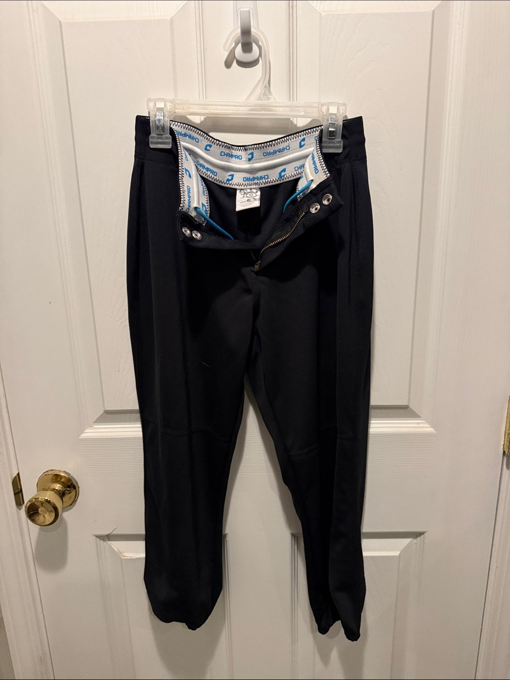 Women's Black Equestrian Breeches with Snap Front
